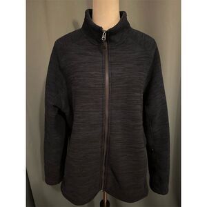 32 Degrees Heat Women's Full Zip Fleece Jacket Black Size L Casual